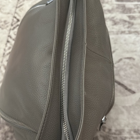 Bostanten Gray Leather Hobo Bag - Picture 8 of 10